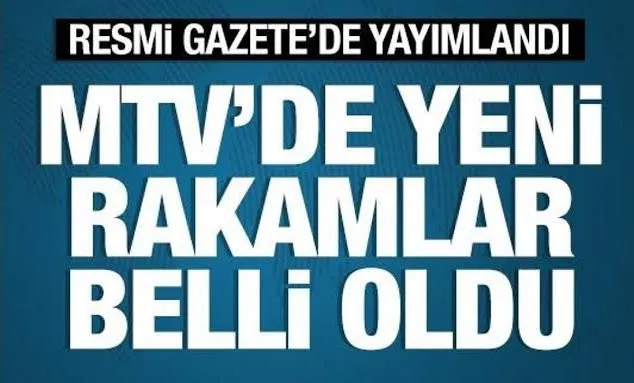 MTV zammı belli oldu