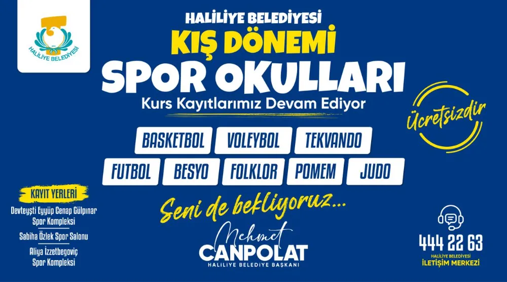 Haliliye Belediyesi’nden Ücretsiz Kış Spor Okulları