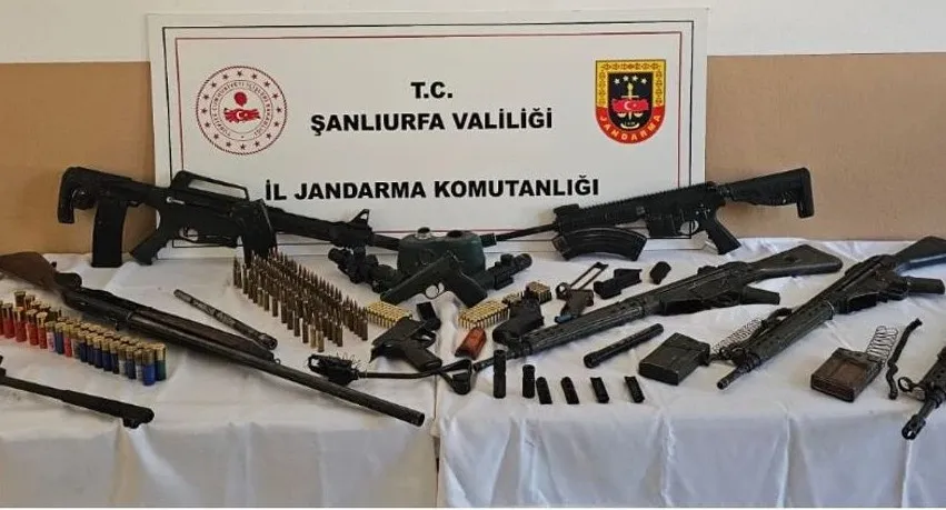 Şanlıurfa’da çok sayıda silah ele geçirildi