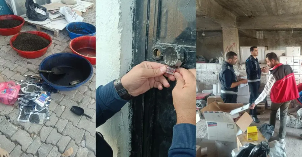 Eyyübiye’de ruhsatsız zirai ilaç deposu baskını: Yüzlerce koli kimyasal ele geçirildi