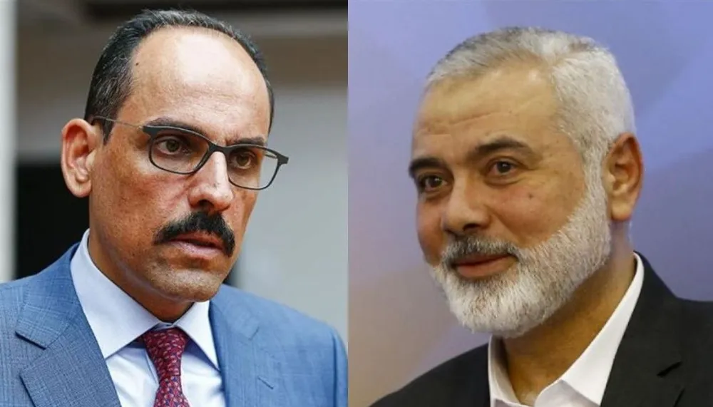 MİT Başkanı Kalın, Hamas Siyasi Bürosu Müzakere heyeti ile bir araya geldi