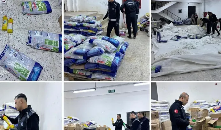 Eyyübiye’de kaçak deterjan üretimine baskın