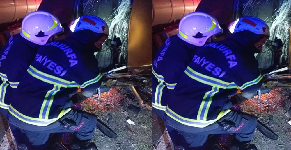 Şanlıurfa’da gece saatlerinde feci kaza: 1 ölü 1 yaralı