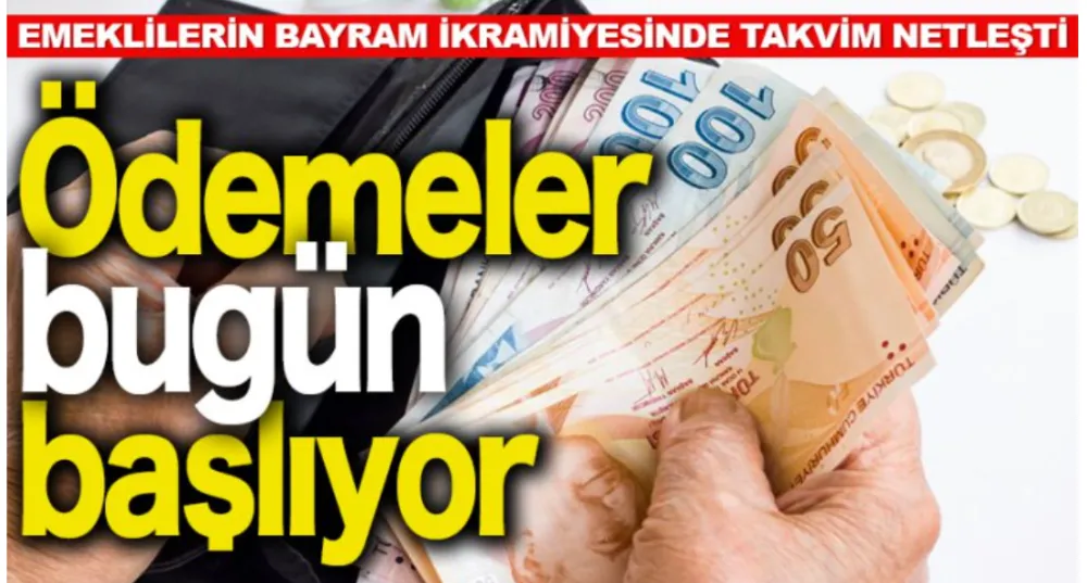 Emeklilere müjde! İkramiyeler hesaplara yatmaya başladı