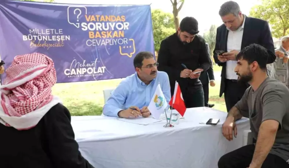 Başkan Canpolat vatandaşın sorularını cevapladı