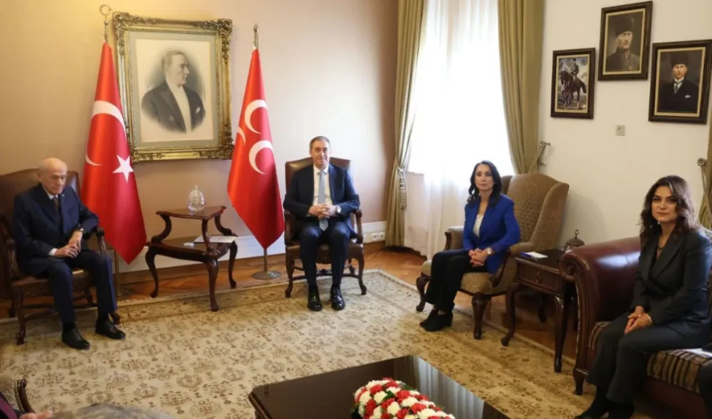 Devlet Bahçeli, DEM parti heyeti ile TBMM