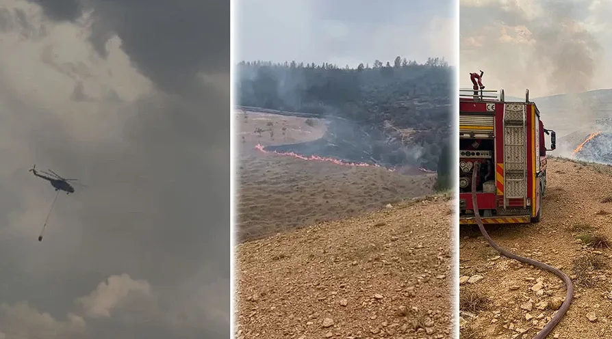Birecik’te Korkutan Orman Yangını!