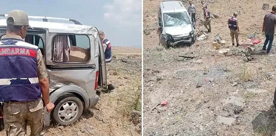 Şanlıurfa’ da hafif ticari araç takla attı! 