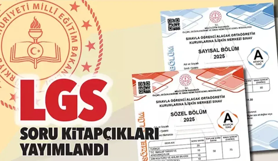 LGS merkezi sınavı tamamlandı, soru kitapçıkları yayımlandı