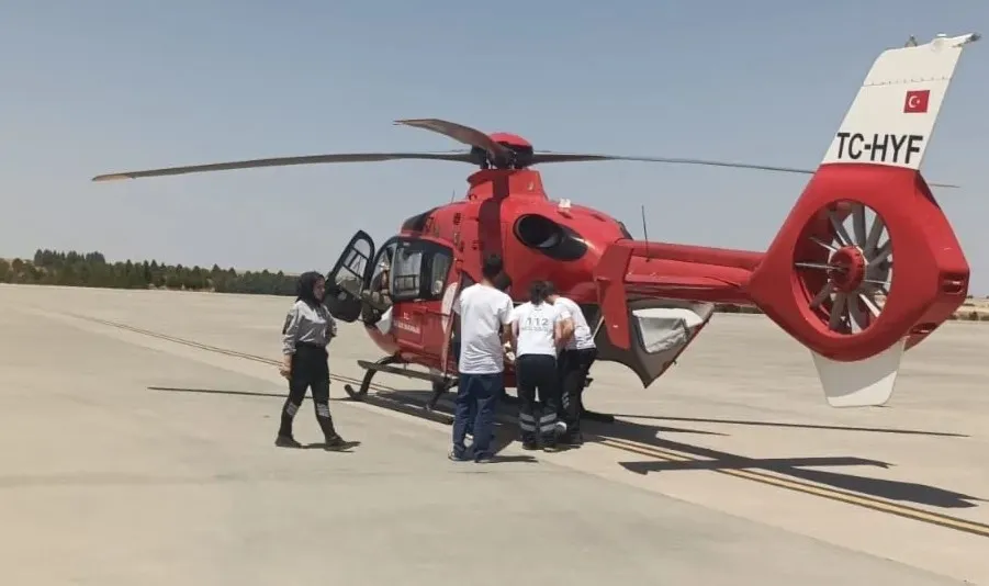 Şanlıurfa’dan 2 Yaşındaki Gülistan için ambulans helikopter havalandı!