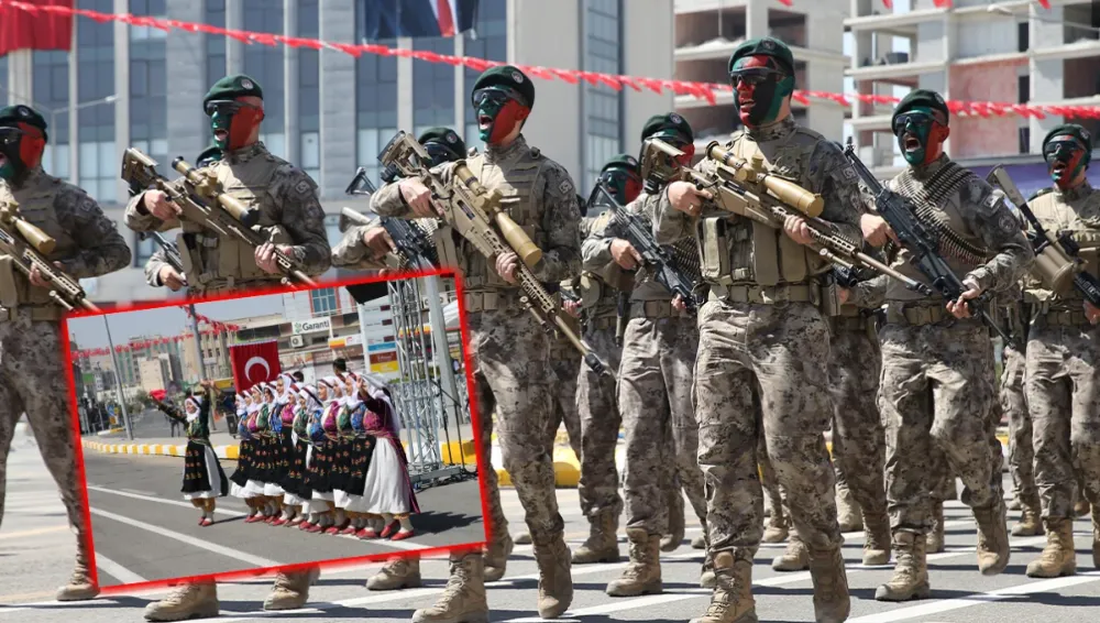 Şanlıurfa’da mehter takımı ve halk oyunlarıyla Zafer Bayramı Coşkusu